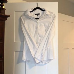 White Banana Republic blouse